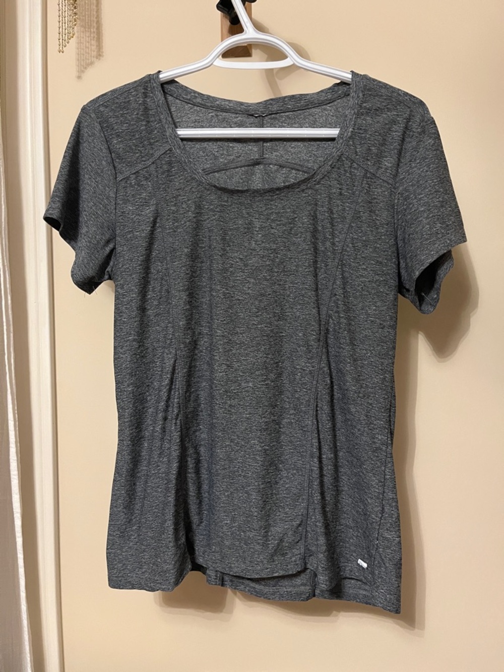 Heather grey activewear top
